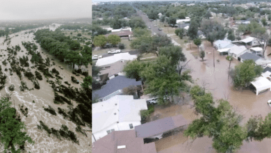 Así es el río Guadalupe que desbordó en Texas