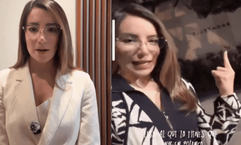 Claudia Mollinedo rompe el silencio tras escándalo en Polanco “Esa no soy yo”