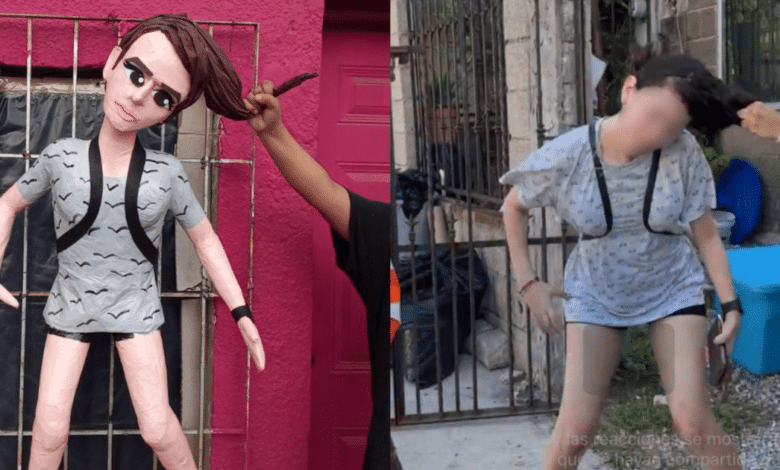 Crean piñata de “Lady Ramona”, invasora de Tampico