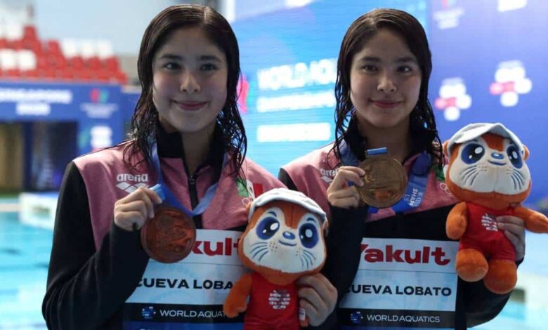 Lia y Mia Cueva ganan Bronce en Campeonato Mundial, las más jóvenes en hacerlo