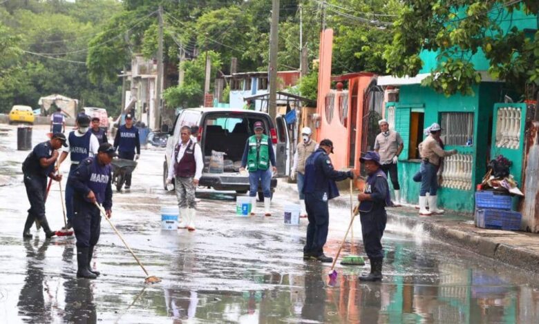 Marina en Tamaulipas por la Tormenta Tropical Barry