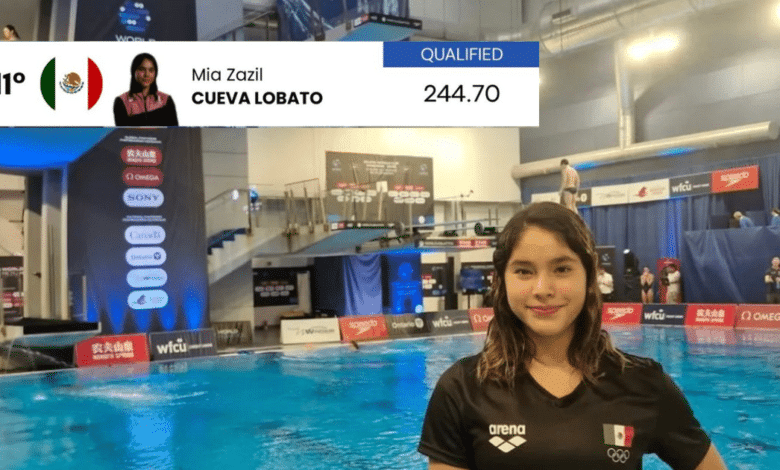 Mía Cueva avanza a la final en el Mundial de Natación y brilla con apenas 14 años