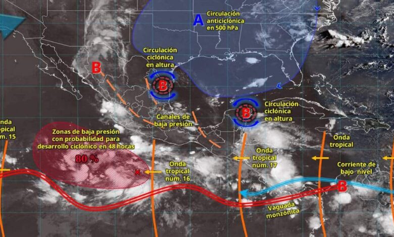 Pronóstico del clima hoy 29 de julio con ambiente nublado y posibles lluvias