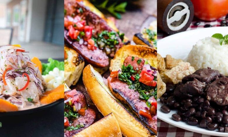 gastronomías en Sudamérica