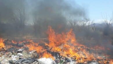 Incendio en basurero afecta calidad del aire en La Paz (Foto de internet)