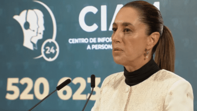 La presidenta de México Claudia Sheinbaum, califica las acciones como injustas y advierte afectaciones económicas en EE.UU.; anuncia apoyo consular reforzado