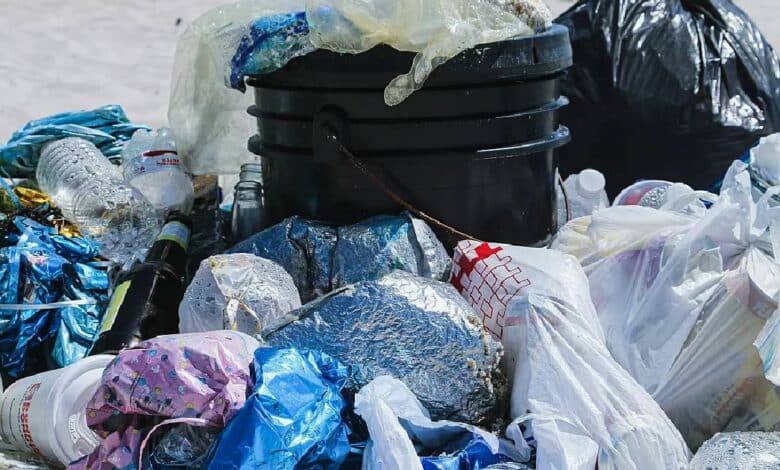 Más de 15 mil plásticos diarios en el malecón de La Paz (Foto de internet)
